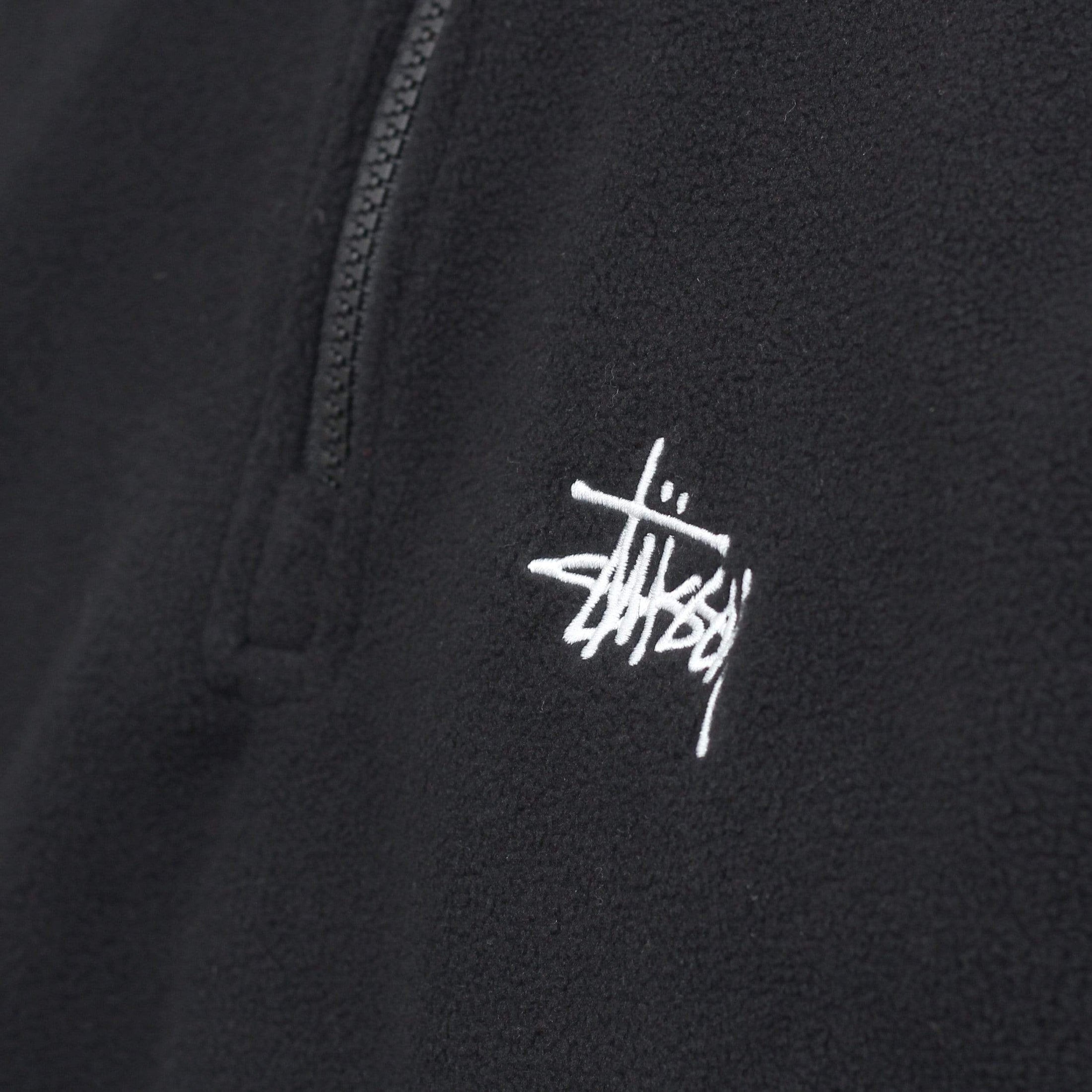 Stussy Basic Polar Fleece Mock Jacket Black