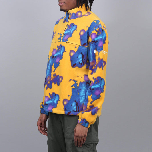Stussy Half Zip Polar Mock Tie Dye
