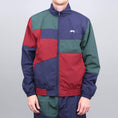 Load image into Gallery viewer, Stussy Panel Track Jacket Navy
