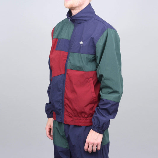 Stussy Panel Track Jacket Navy