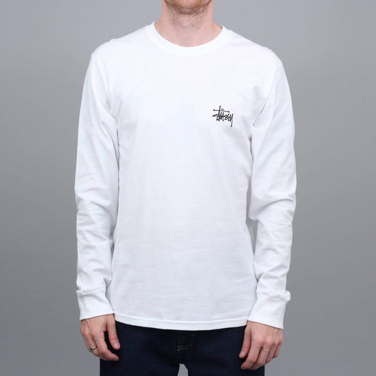 Stussy Basic Stussy Longsleeve T-Shirt White