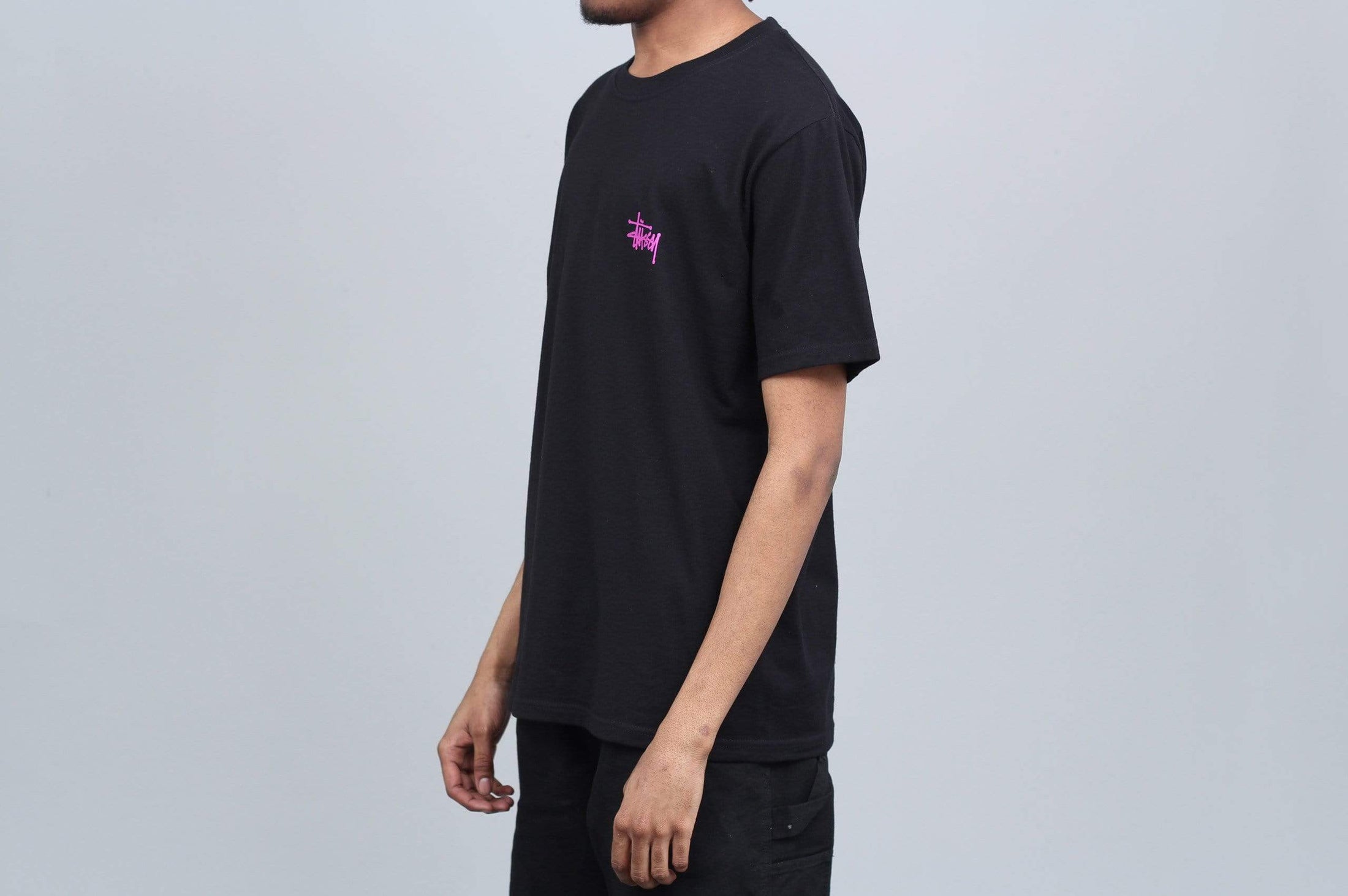 Stussy Basic Stussy T-Shirt Black / Pink