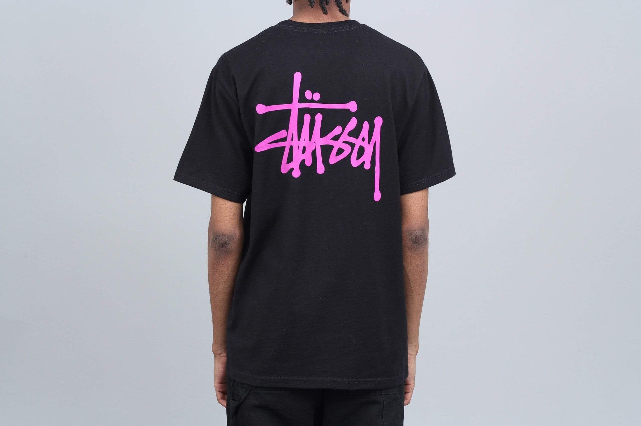 Stussy Basic Stussy T-Shirt Black / Pink