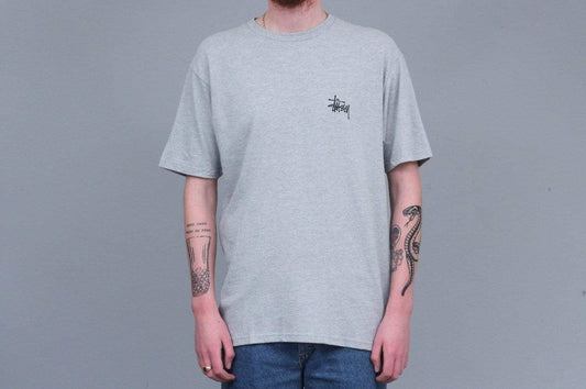 Stussy Basic Stussy T-Shirt Grey Heather