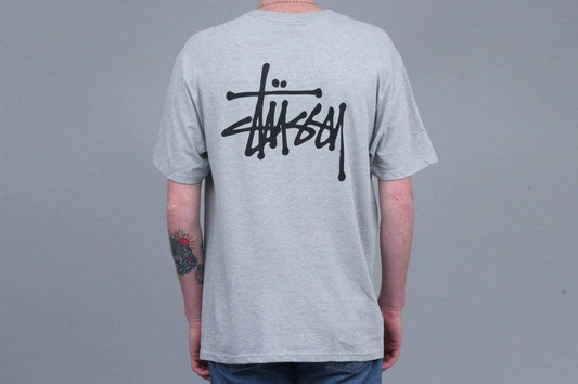 Stussy Basic Stussy T-Shirt Grey Heather