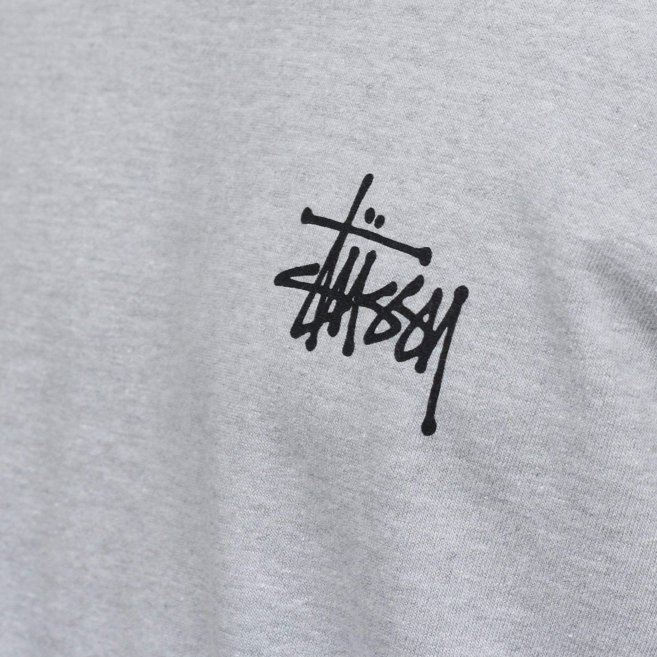 Stussy Basic Stussy T-Shirt Grey Heather Black – Slam City Skates