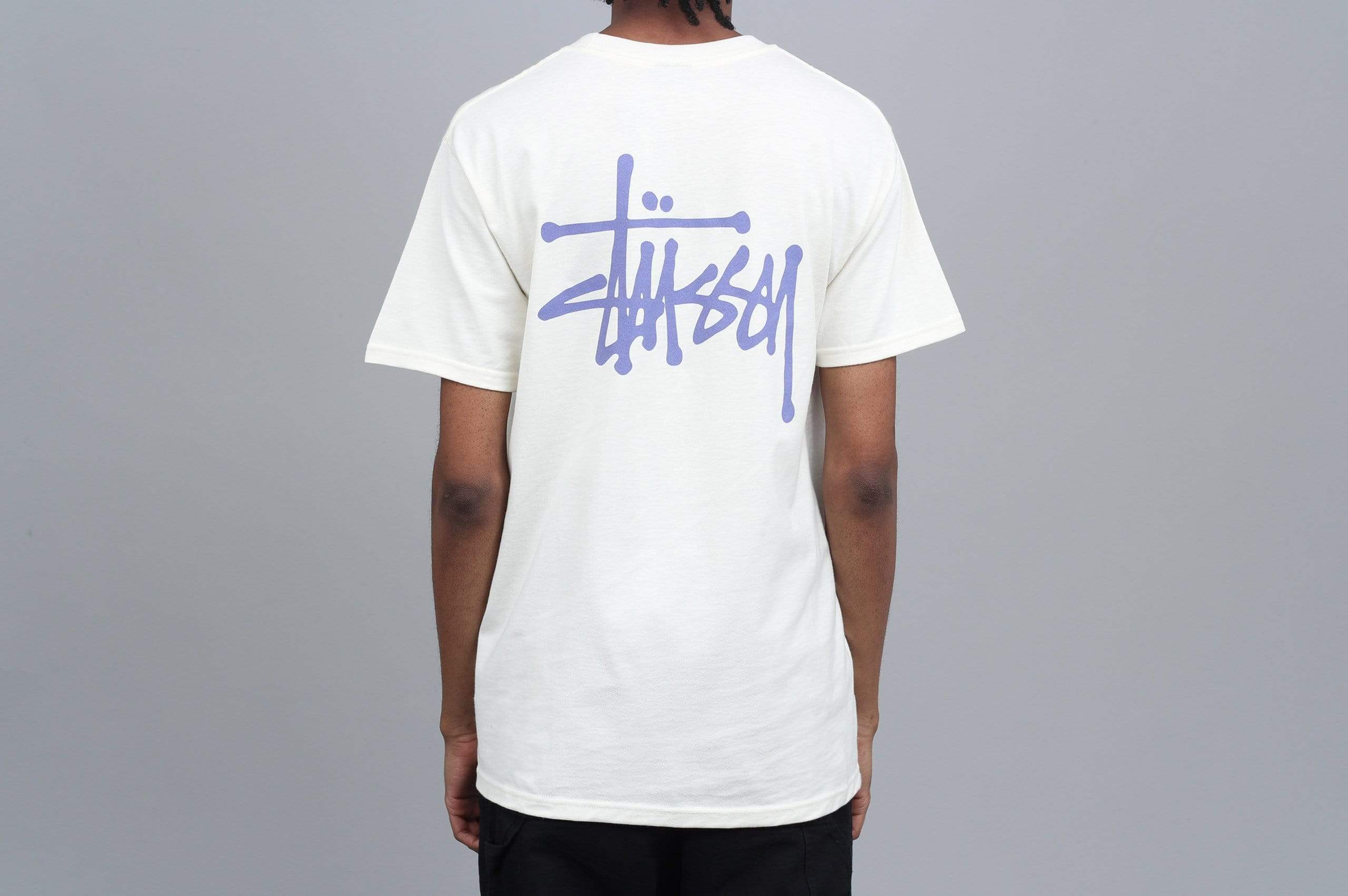 Stussy Basic Stussy T-Shirt Vanilla / Purple – Slam City Skates