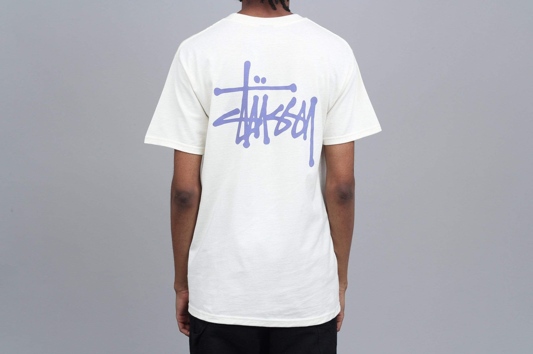 Stussy Basic Stussy T-Shirt Vanilla / Purple