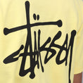 Load image into Gallery viewer, Stussy Basic Stussy T-Shirt Yellow
