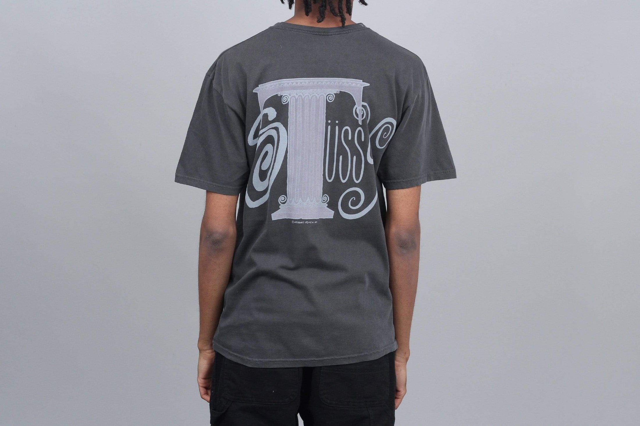 Stussy Column Pig Dyed T-Shirt Black