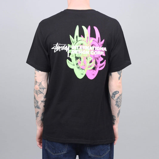 Stussy Double Mask T-Shirt Black