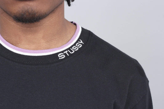 Stussy Michael Longsleeve Crew Black