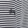 Load image into Gallery viewer, Stussy Mini Stripe Crew T-Shirt Black

