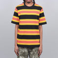 Load image into Gallery viewer, Stussy Multi Stripe Crew T-Shirt Black
