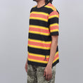 Load image into Gallery viewer, Stussy Multi Stripe Crew T-Shirt Black
