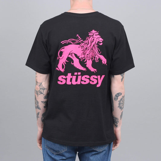 Stussy Rasta Lion T-Shirt Black