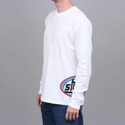 Stussy Swirl Sport Longsleeve T-Shirt White