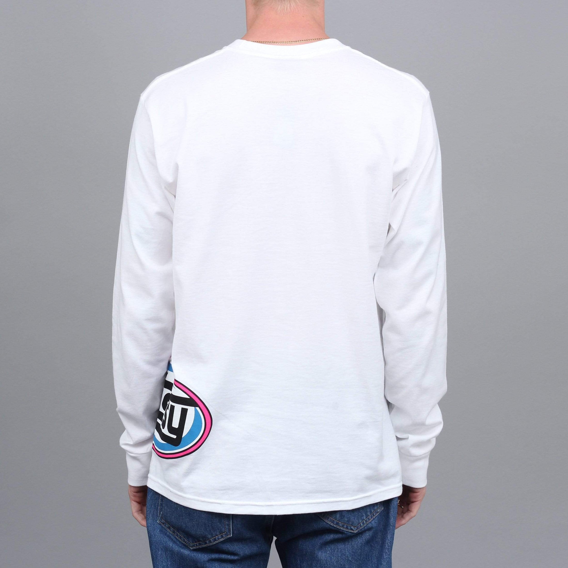 Stussy Swirl Sport Longsleeve T-Shirt White