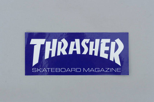 Thrasher Skate Mag Logo Medium Sticker Blue