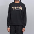Load image into Gallery viewer, Thrasher Calligraphy Crew Black
