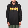 Load image into Gallery viewer, Thrasher Flame Logo Hood Black
