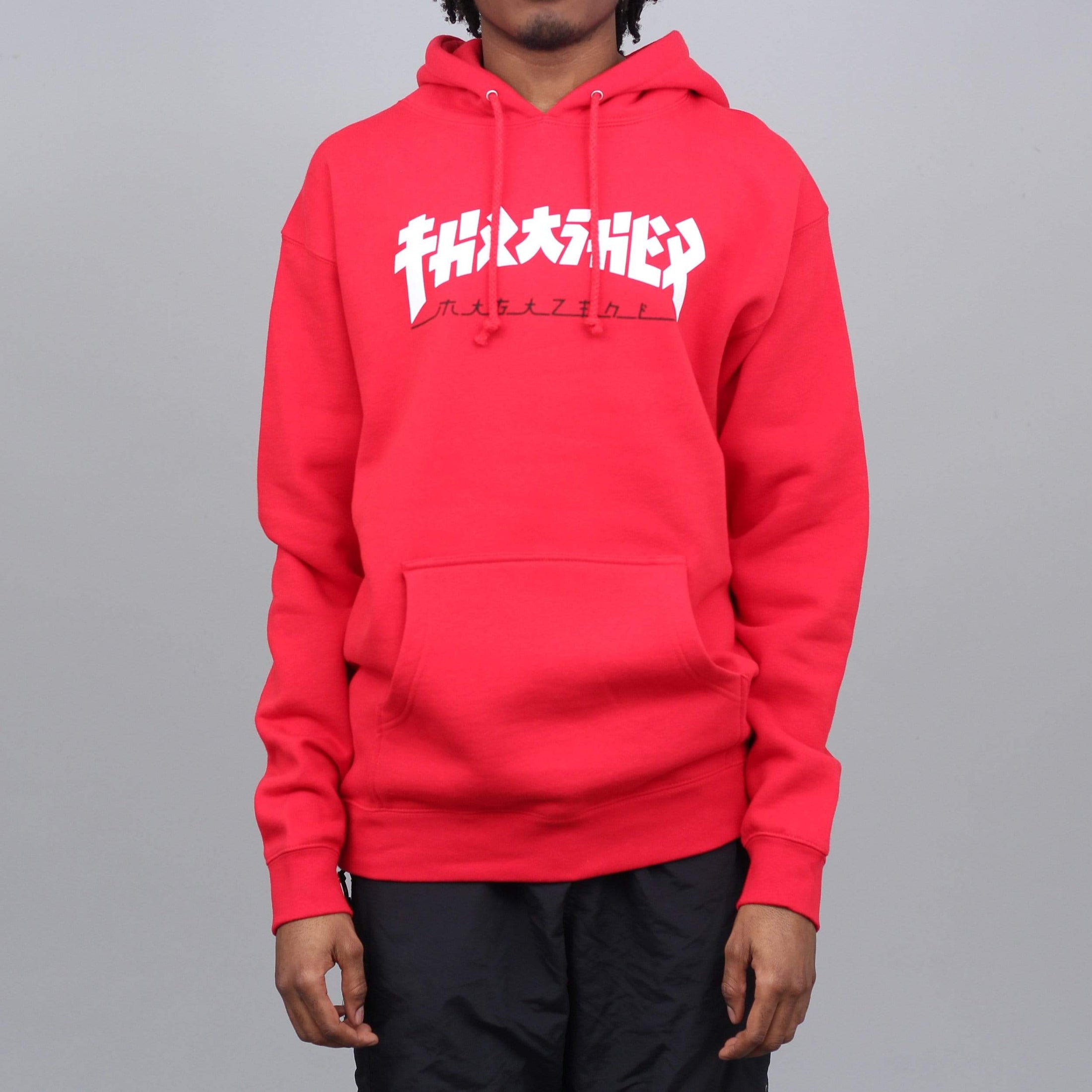 Thrasher Godzilla Hood Red
