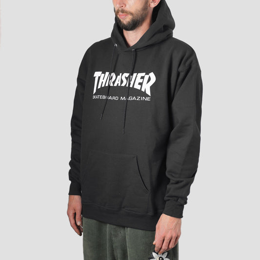Thrasher Mag Logo Hood Black