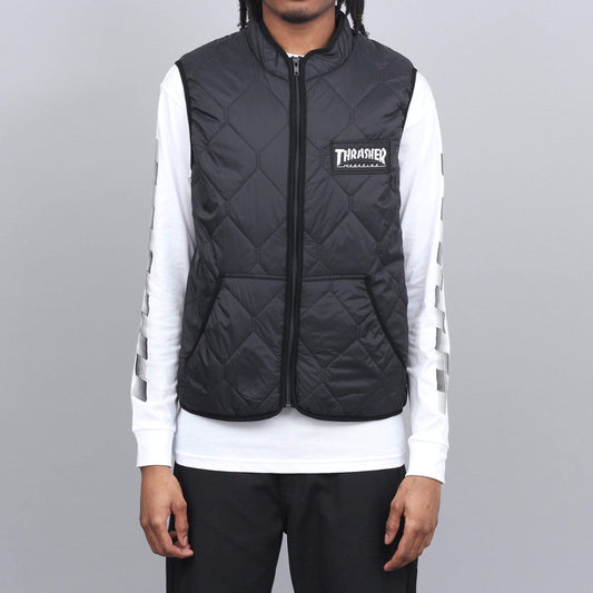 Thrasher Magazine Logo Vest Jacket Black
