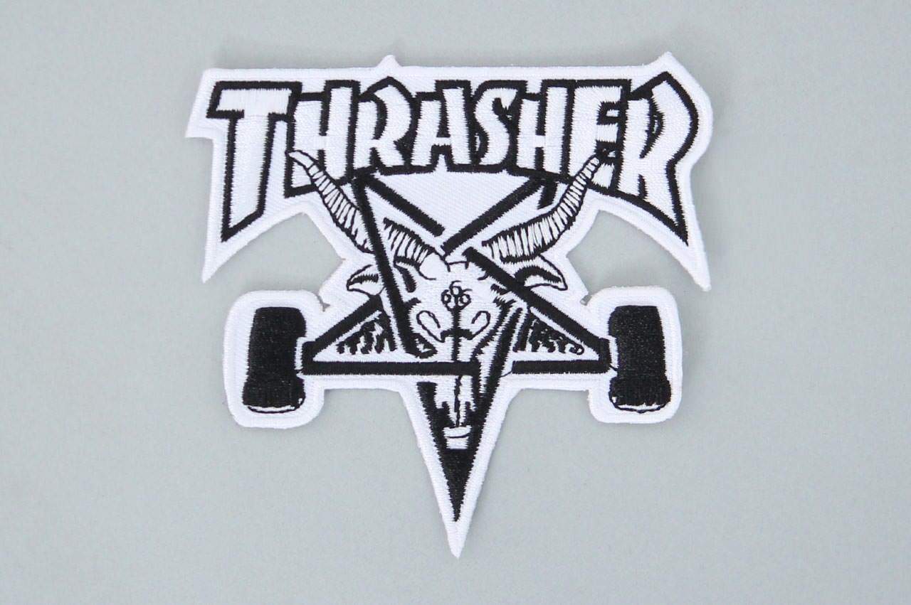 Thrasher SK8 Goat Patch White / Black