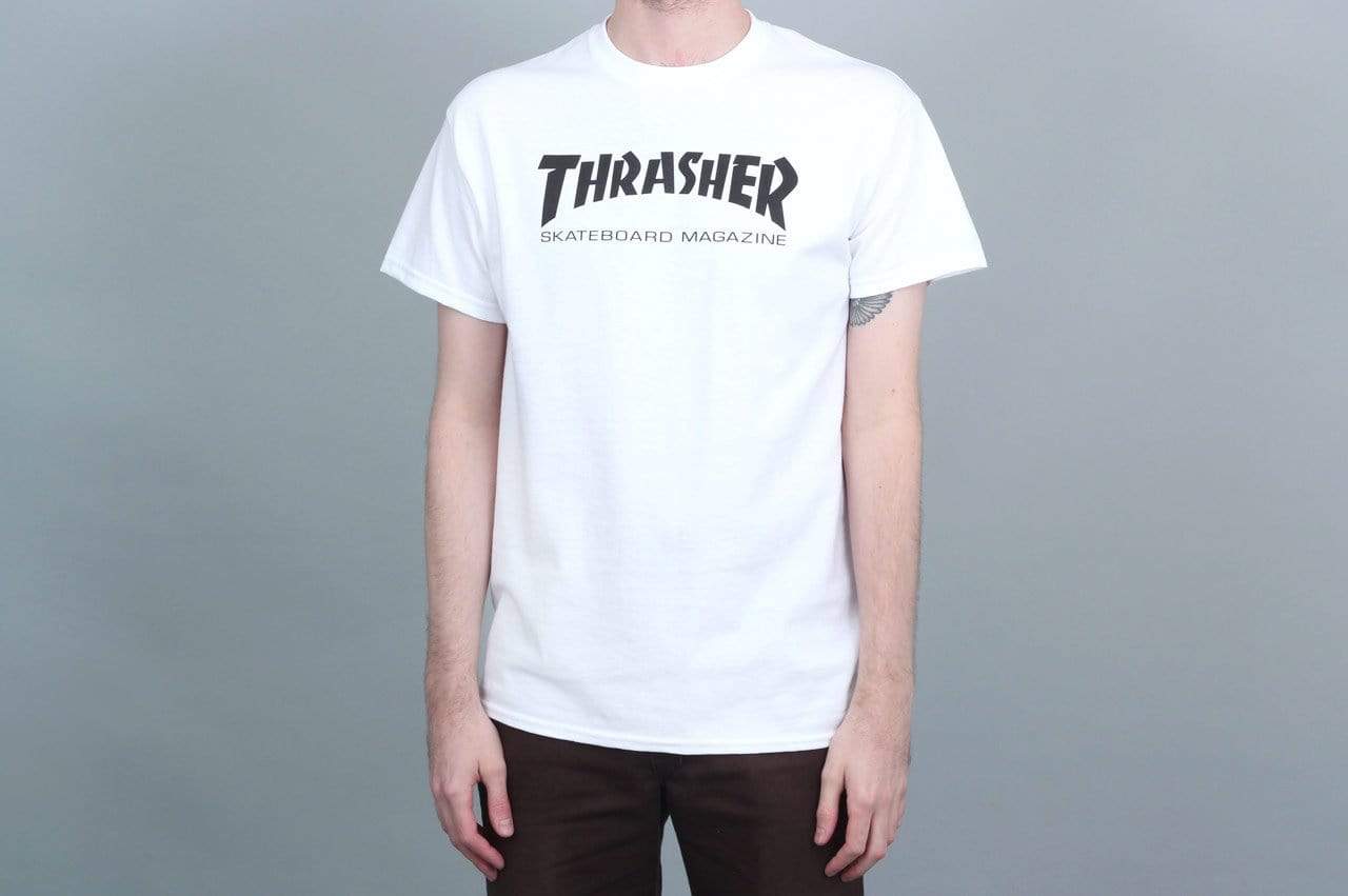 Thrasher Mag Logo T-Shirt White / Black