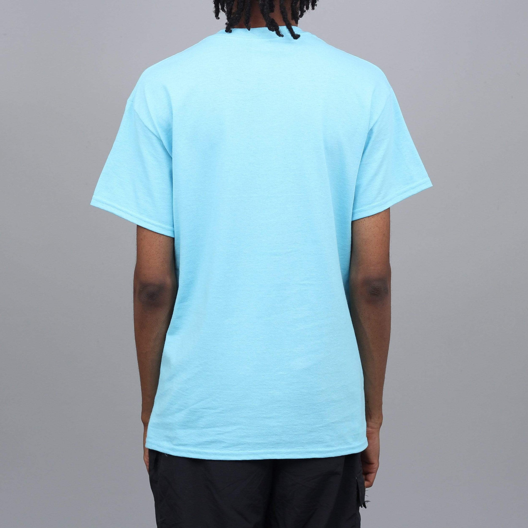 Thrasher Flame Logo T-Shirt Sky Blue – Slam City Skates