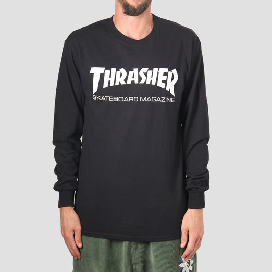 Thrasher Mag Logo Longsleeve T-Shirt Black