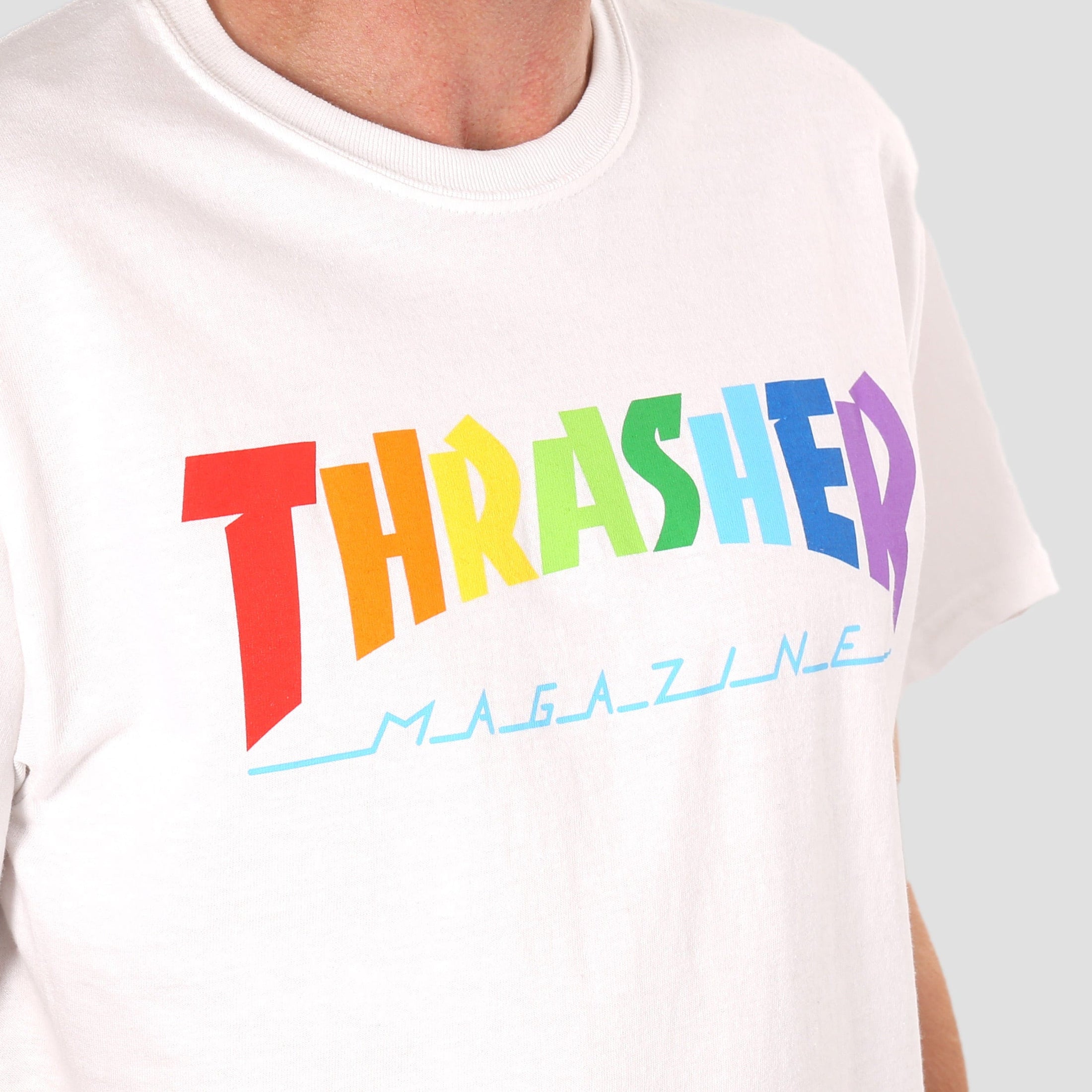 Thrasher Flame Logo T-Shirt White – Slam City Skates