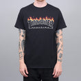 Load image into Gallery viewer, Thrasher Scorched Outline T-Shirt Black
