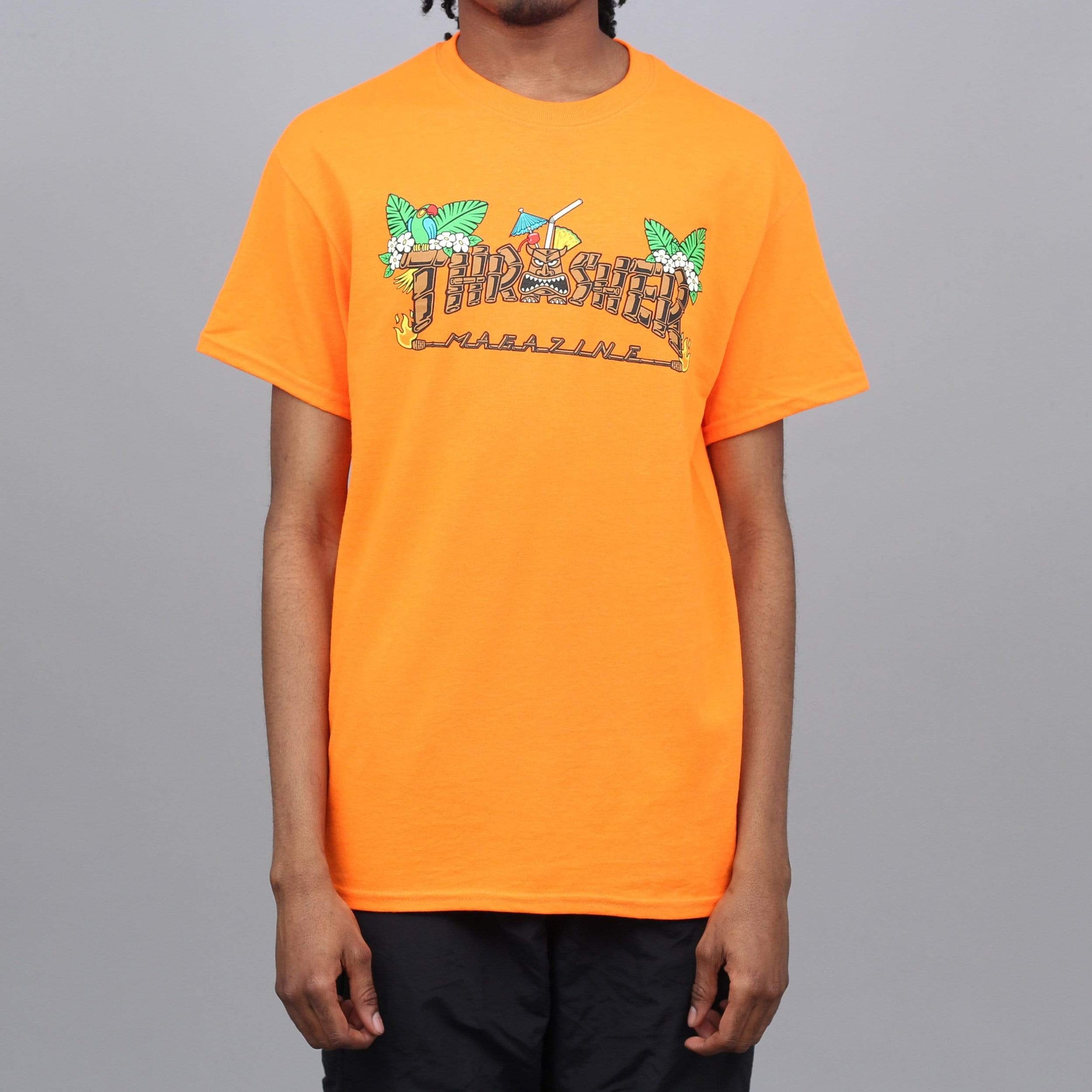 Thrasher Tiki T-Shirt Safety Orange