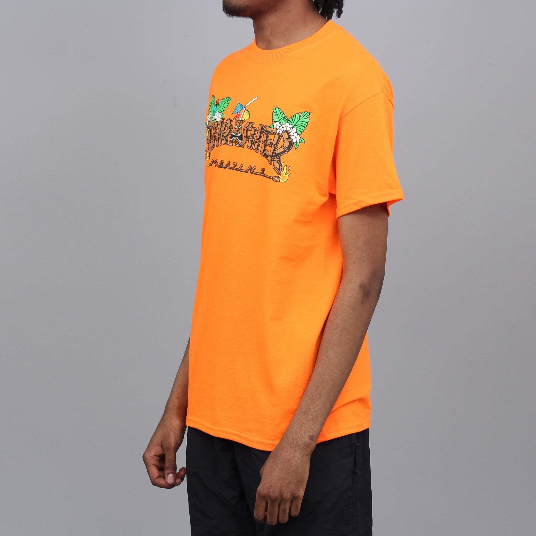 Thrasher Tiki T-Shirt Safety Orange