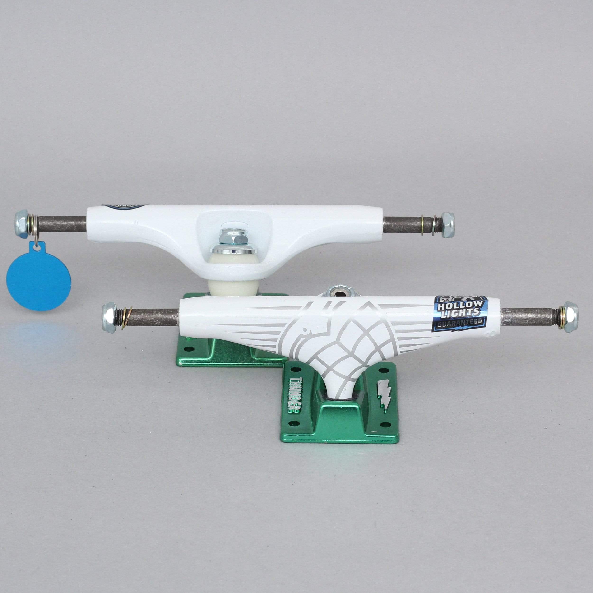Thunder 148 Flux Sonora Hollow Light Trucks White / Green (Pair