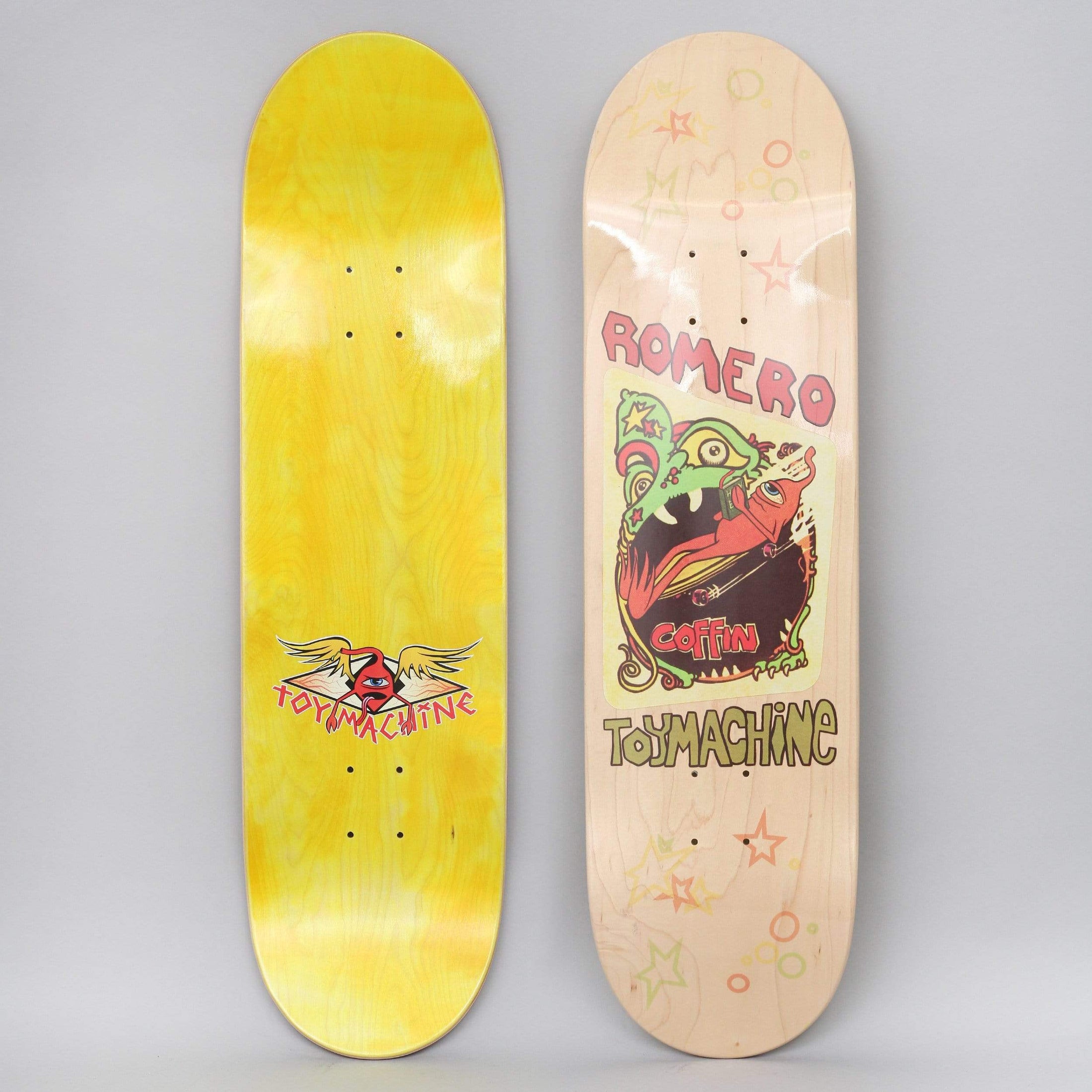 Toy Machine 8.38 Romero Coffin Skateboard Deck Natural