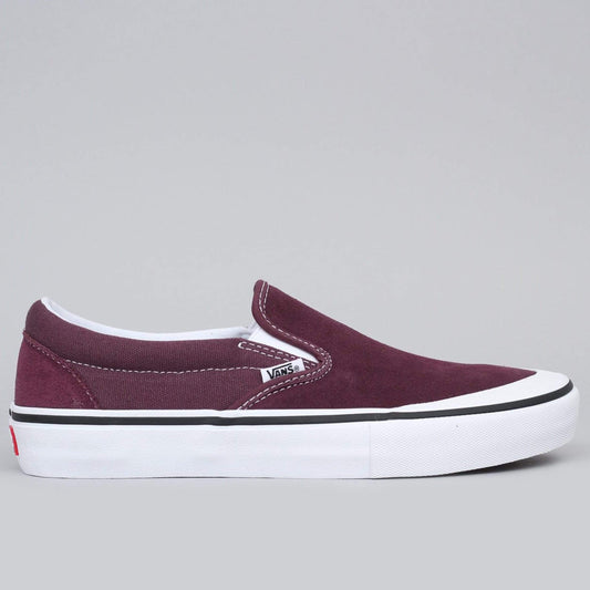 Vans Slip On Pro Shoes Raisin / White