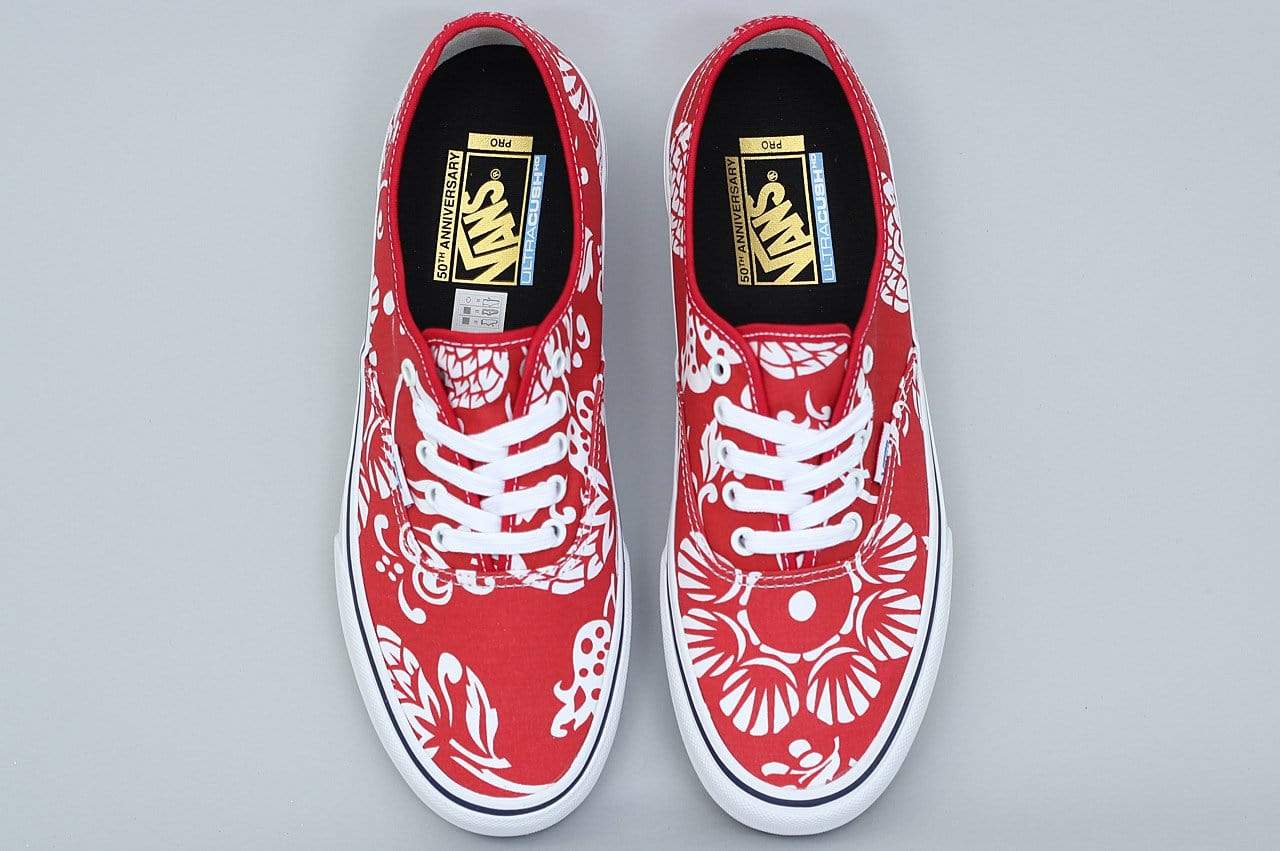 Vans Authentic Pro 50th Anniversary '77 Shoes Duke / Red / White