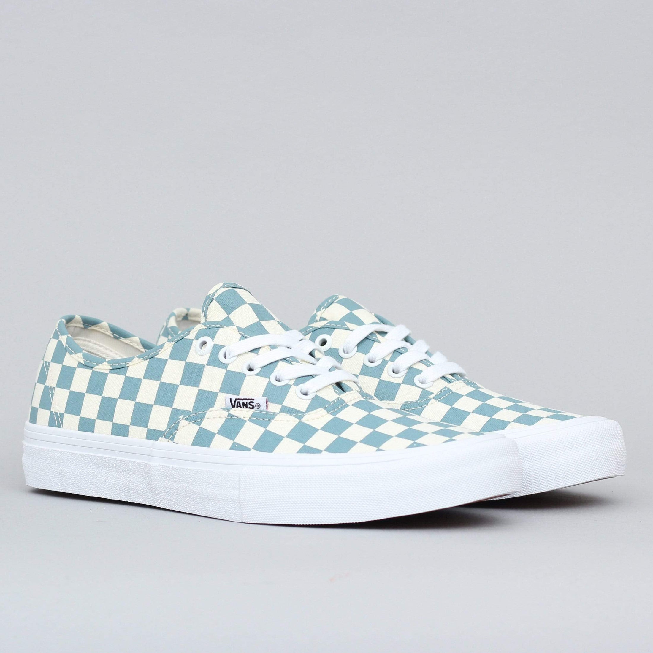 Vans Authentic Pro Shoes (Checkerboard) Smoke Blue