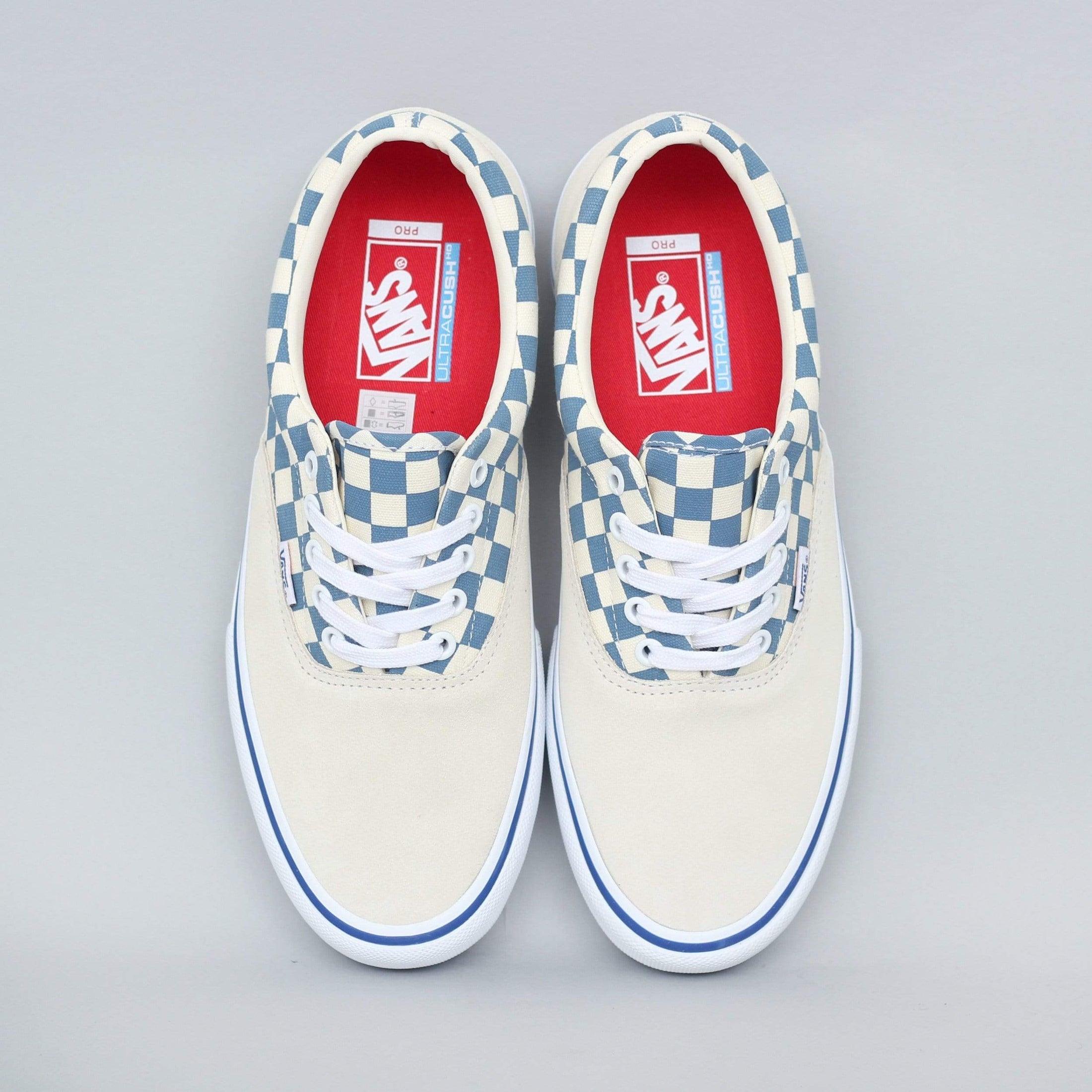 Vans Era Pro Shoes (Checker) Classic White / Blue