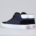 Load image into Gallery viewer, Vans Mid Skool Pro Shoes (Streetmachine) Black / Dark Blue / Traditional White
