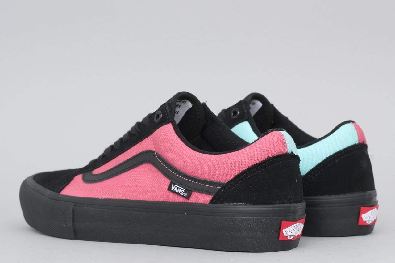 Vans Old Skool Pro Shoes Asymmetry Black Rose Black