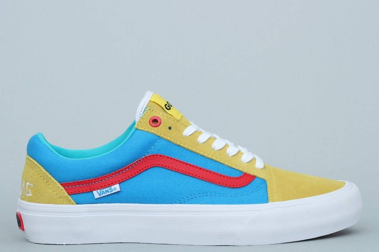 Vans Old Skool Pro Shoes Golf Wang Yellow / Blue / Red