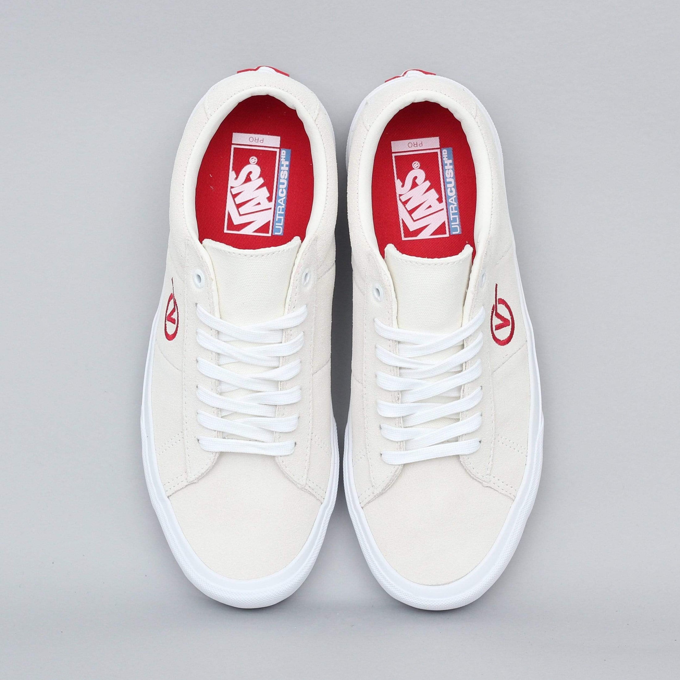 Vans Saddle Sid Pro Shoes Marshmallow / Racing Red