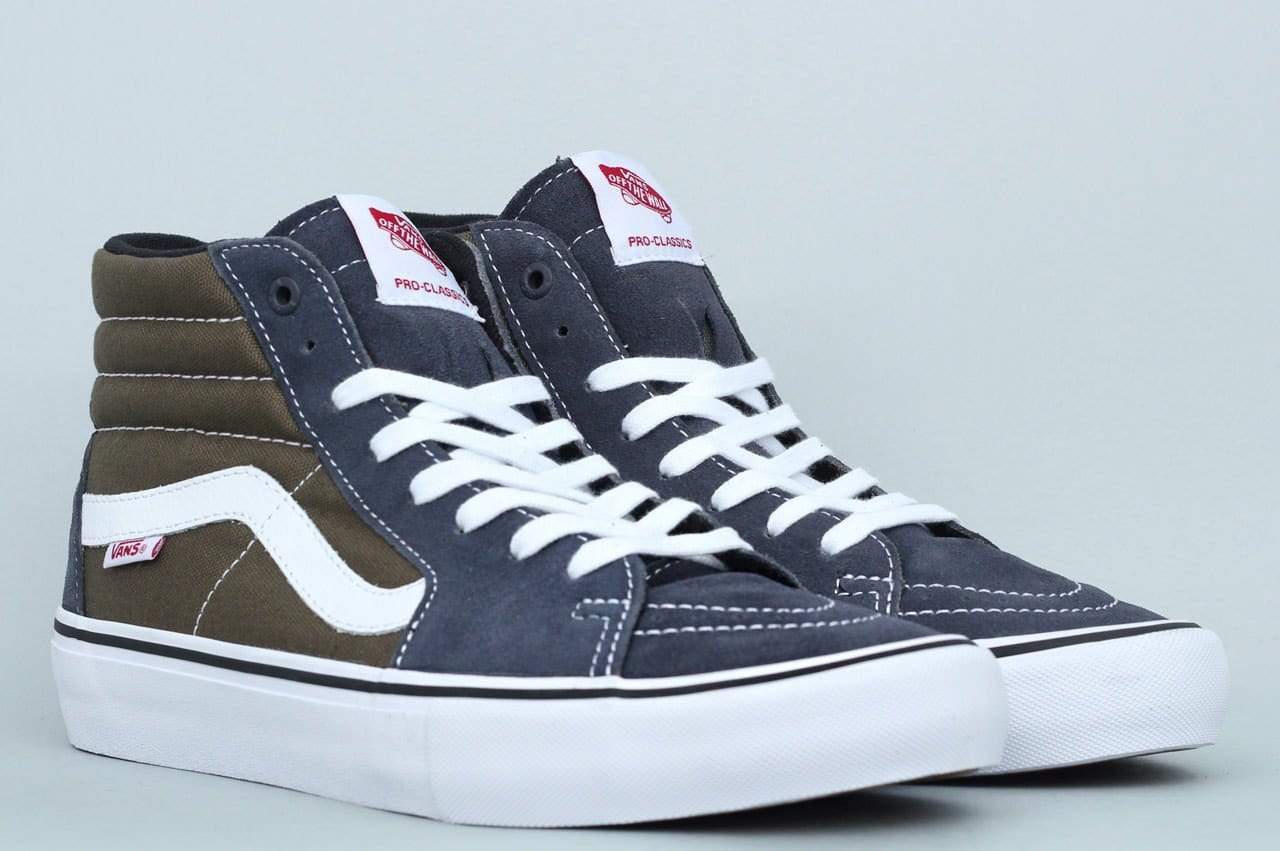 Vans Sk8-Hi Pro Shoes Ebony / Olive