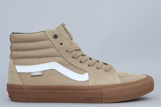 Vans Sk8-Hi Pro Shoes Khaki / Gum