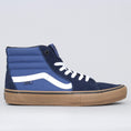 Load image into Gallery viewer, Vans Sk8-Hi Pro Shoes (Rainy Day) Navy / Gum
