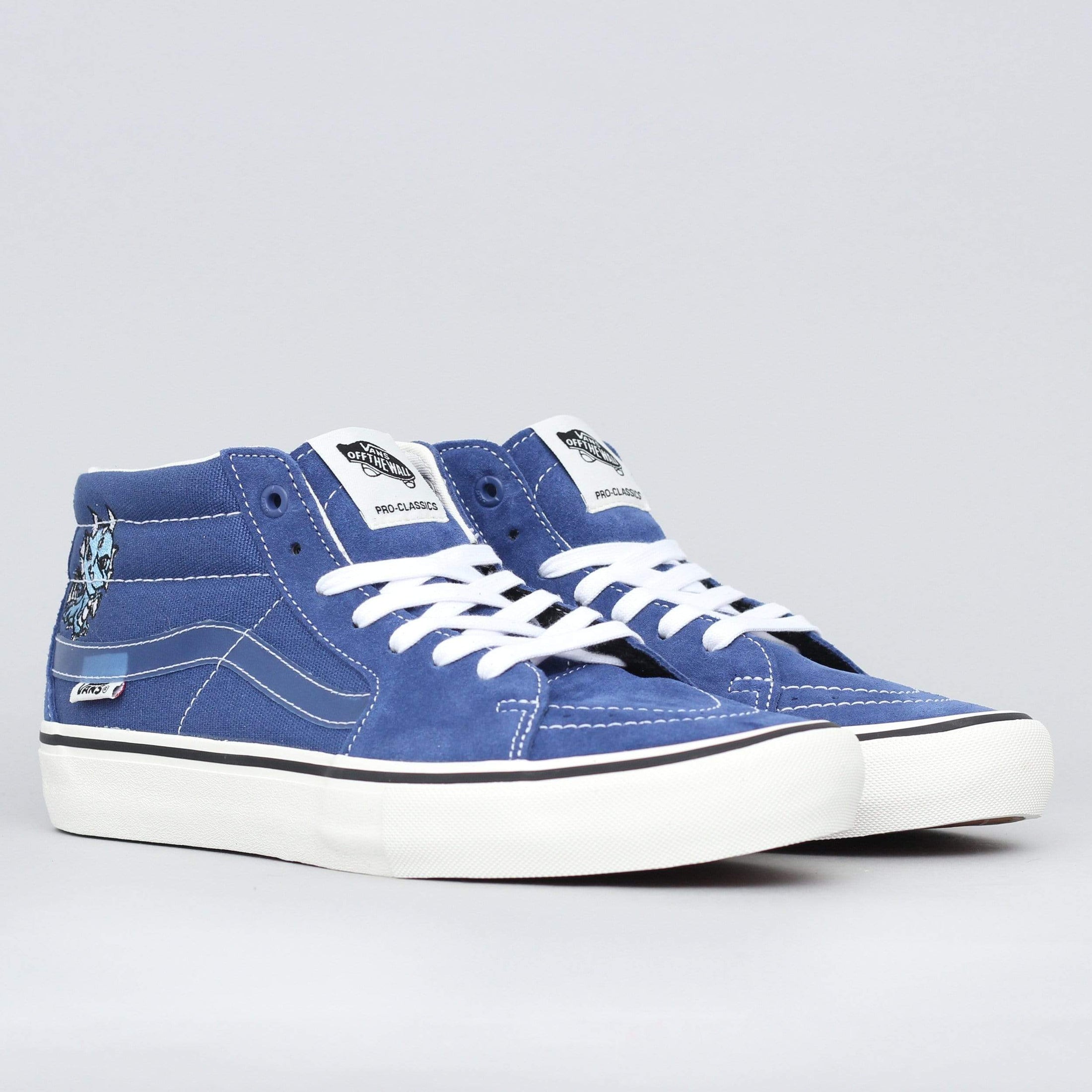Vans Sk8-Mid Pro Ltd Shoes (Alltimers) Traditional Navy Classic White